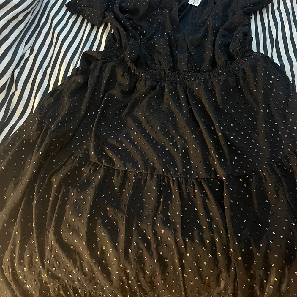 Torrid Y-Neck Black Maxi Dress - Picture 4 of 7